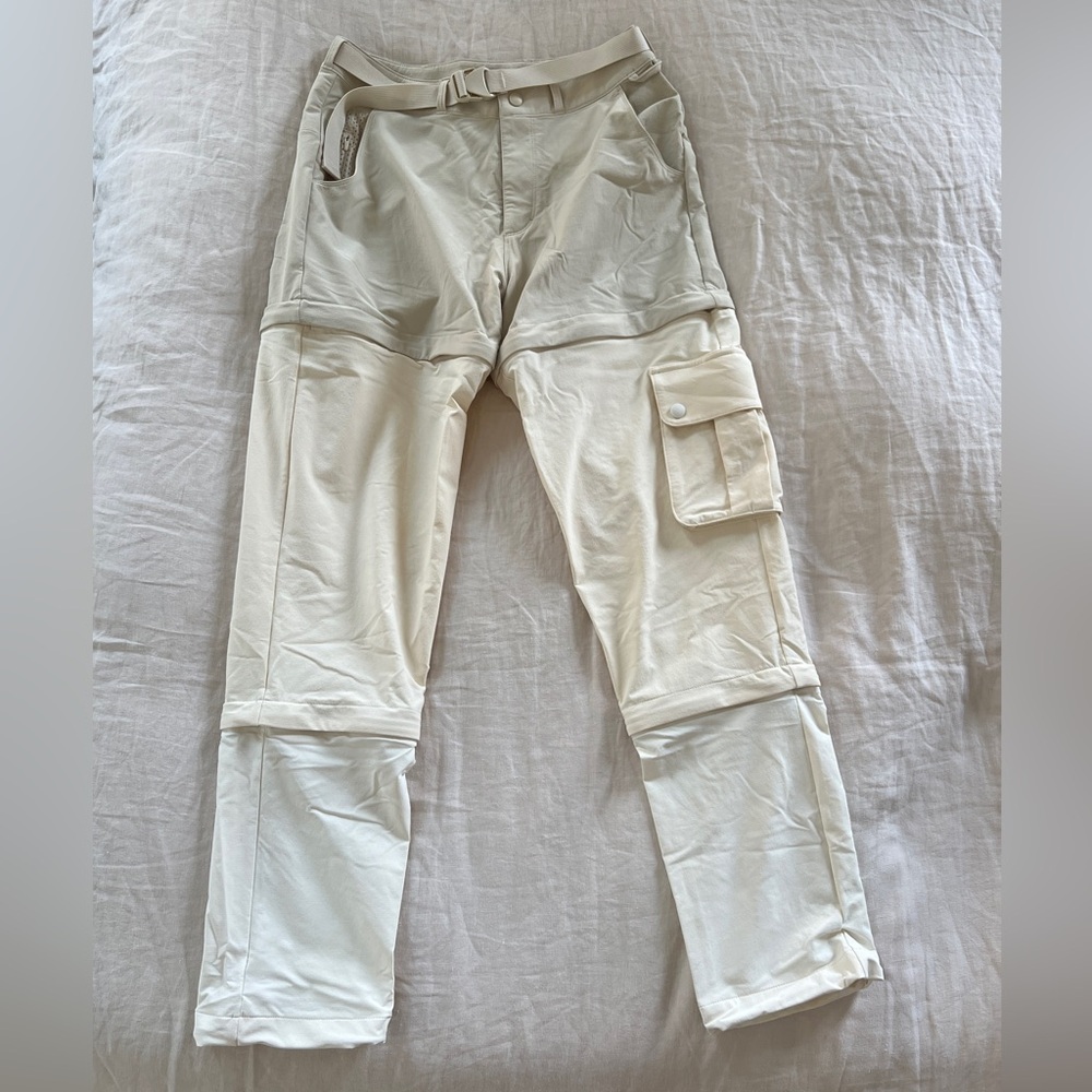 Outdoor Voices Cream Track Pants